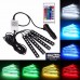 Banda Led RGB lumina ambientala auto multiple culori cu telecomanda 12 Led-uri/banda